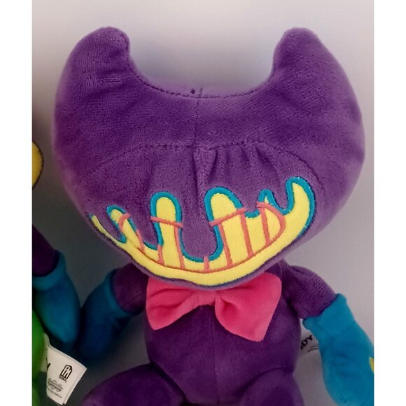 Bendy & Boris The Wolf 10" Plush Toys Glow In The Dark Neon Ink Stuffed Animals - Picture 9 of 10